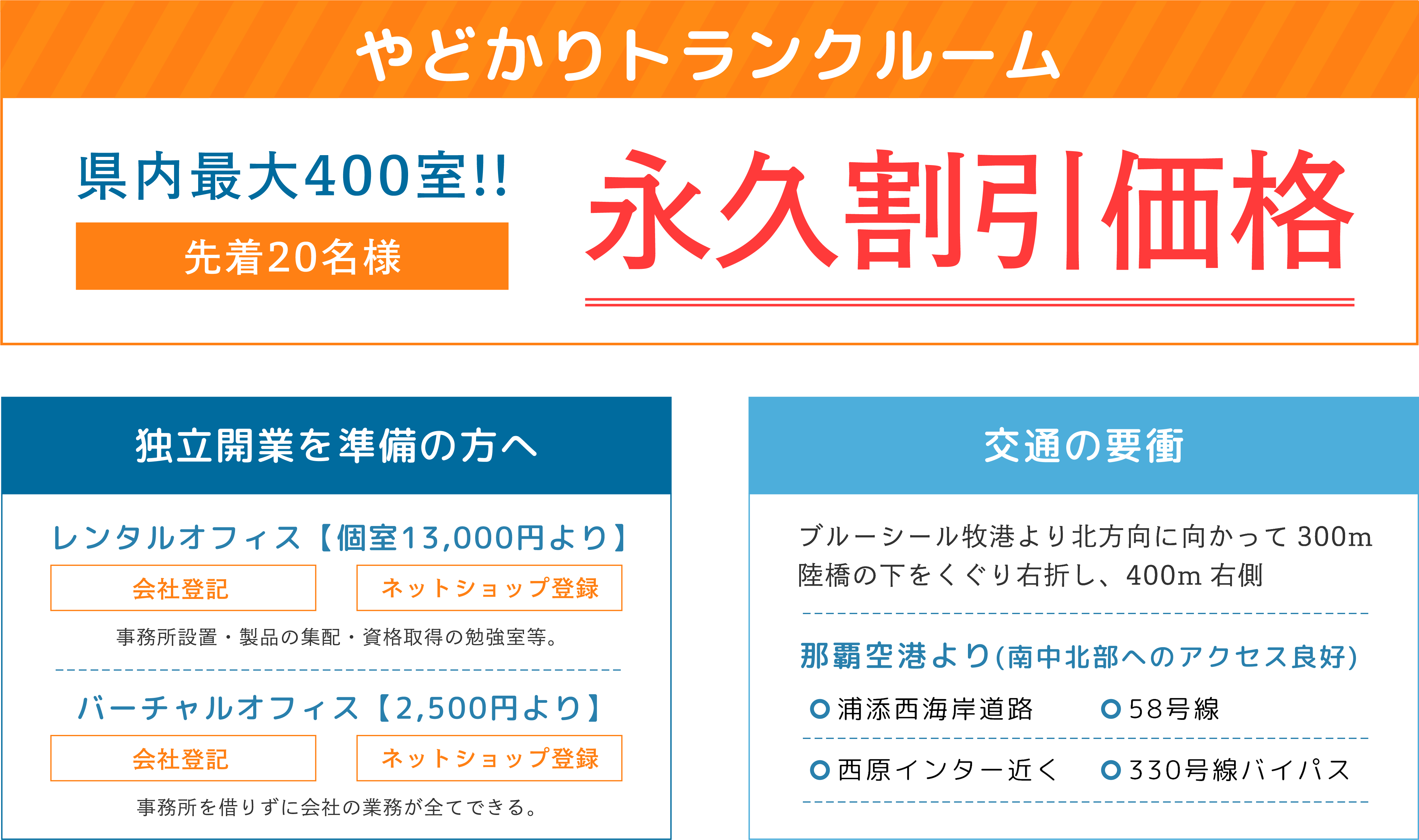 一年以上契約の方へ特典!!